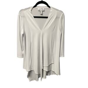 Joseph Ribkoff Cream V-Neck Blouse